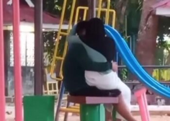 Video Perilaku Tidak Senonoh Sejoli di Taman Pamedan Tanjungpinang, Viral di Medsos