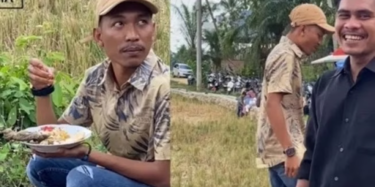 Viral Video Pria Lagi Makan Dikasih Bangkai Tikus, Publik Emosi: Lempar Piring ke Kepalanya!