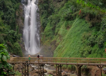 Air Terjun Bedegung di Sumatera Selatan