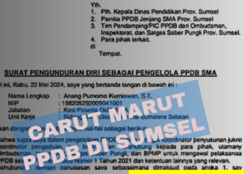 Tak Kuat Alami Banyak Tekanan, Koordinator PPDB SMA 2024 di Sumsel Mengundurkan Diri