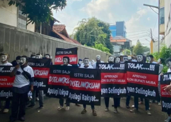 Forum Masyarakat Peduli Moralitas Gelar Demo di DPP Golkar dan PKS, Tolak Pencalonan Apriyadi Sebagai Calon Bupati Muba