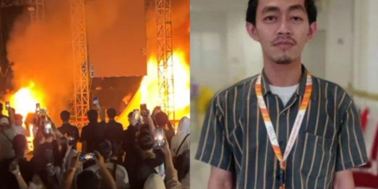 Viral Penonton Konser di Tangerang Ngamuk Bakar Panggung Karena Guyon Waton dan Ndx Axa Batal Tampil