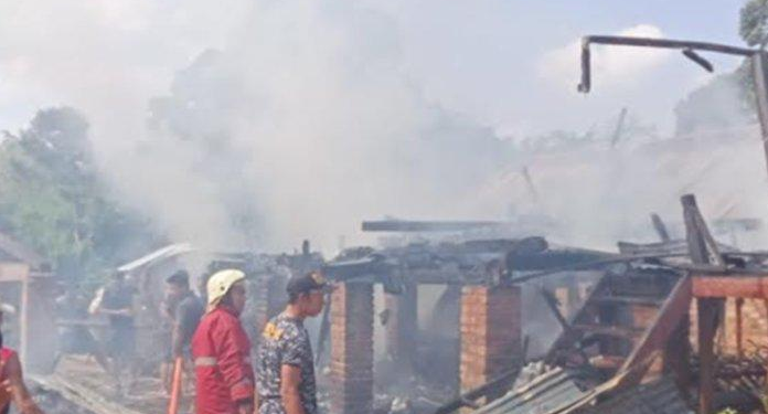 Ditinggal Pemilik ke Kebun, Rumah Panggung di PALI Hangus Terbakar, Tak Ada yang Tersisa
