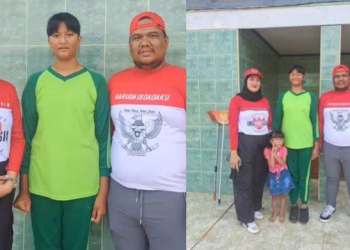 Viral Anak SD Usia 10 Tahun di Muara Enim Tinggi Badannya 174 CM, Dikira Guru Saat Lomba Gerak Jalan