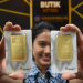 Harga emas Antam hari ini merosot