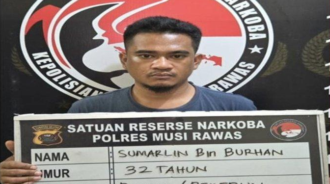 Kerap Buat Resah, Sumarlin Pengedar Narkoba di Musi Rawas Dilaporkan Warga ke Polisi