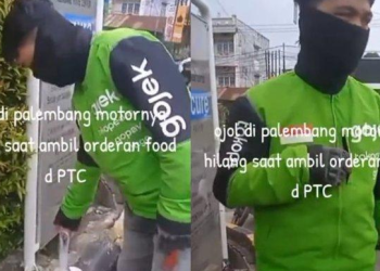 Pilu Ojol di Palembang Hilang Motor Saat Ambil Orderan di Mall, Langsung Tertunduk Lesu