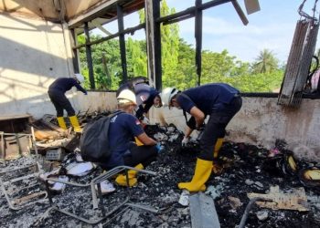 Tim Mabes Polri Selidiki Penyebab Kebakaran di Polda Gorontalo