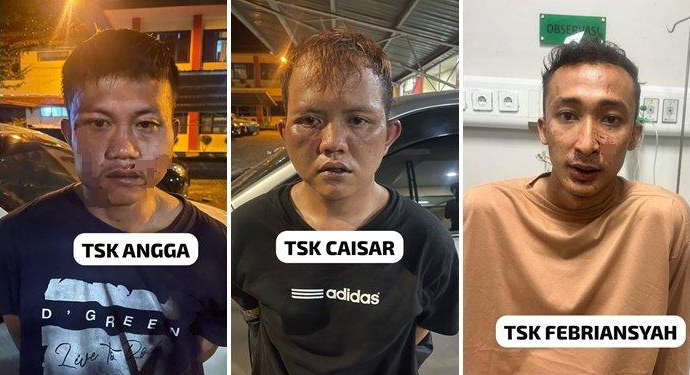 Tampang 3 Begal Naik Sigra di Palembang, 1 Rekannya Tewas karena Coba Tabrak Polisi Saat Ditangkap