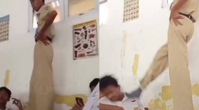 Guru di Demak Terekam Menendang Murid Saat Ujian, Publik Bereaksi Keras