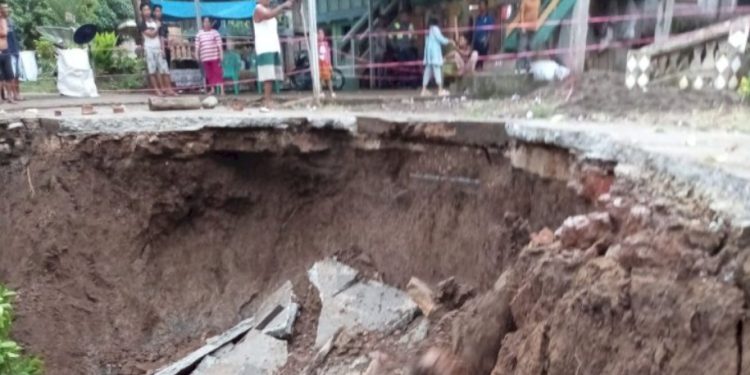 BPBD Muba Tanggap Longsor di Desa Rantau Panjang, Dua Titik Rawan Sudah Dipetakan