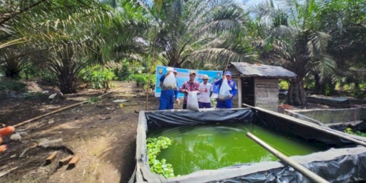 Dukung Ketahanan Pangan, Ditpolairud Polda Sumsel Salurkan 20 Ribu Bibit Lele untuk Warga Muara Padang