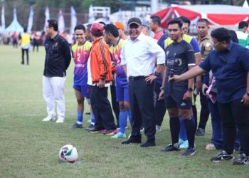 Sumsel Catat Sejarah, Parpol Bertanding Sepak Bola Demi Pererat Silaturahmi