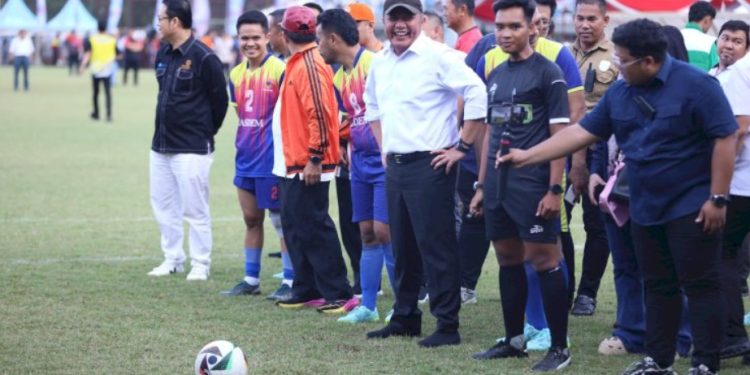 Sumsel Catat Sejarah, Parpol Bertanding Sepak Bola Demi Pererat Silaturahmi