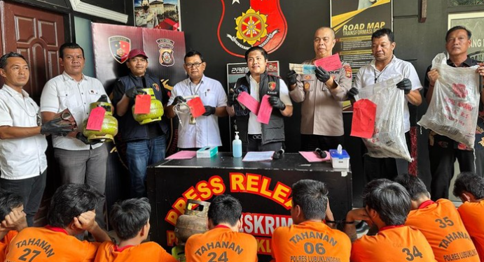 Polres Lubuklinggau Tangkap 32 Tersangka Kasus 3C Selama 2 Bulan Terakhir