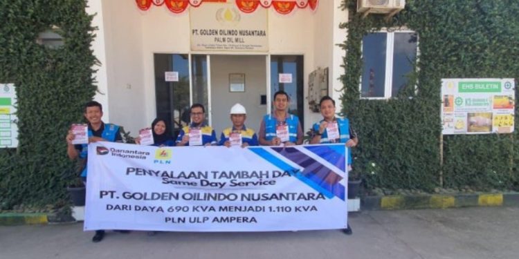 PLN UP3 Palembang Sukses Laksanakan One Day Service Tambah Daya untuk PT GON, Dorong Operasional Industri Sawit